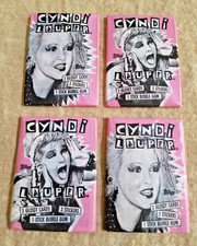 Cyndi Lauper - Girls Just Want to Have Fun - Card/Stickers Pack - Lot of 4 Packs picture