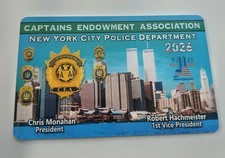 NYPD Captains PBA CEA Card 2026. Authentic.  Captains Name Is Provided. picture