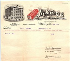 1906 Jas. McClurg & Co. Cracker Bakers Billhead, Putneyville picture