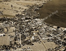 1941 Aerial View of Hilo, Hawaii Vintage Old Photo Reprint picture