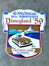 Disneyland Fantasyland Autopia Sign Prop signed by Bob Gurr picture