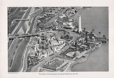 Aerial View Heart of Exposition 1933 Chicago World's Fair Souvenir Book Excerpt picture