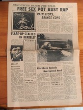 Berkeley Barb Newspaper Alt-Weekly April, 1967 Pot Bust Krassner Hippies Haight picture
