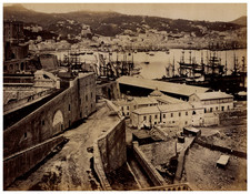 Italia, Genova, Il Porto Vintage Albumen Print Albumen Print 19.5x25 C picture