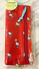 Hobonichi Techo Hello Kitty Flat Pencil Pouch Case comodo Sanrio 2027 Red NEW picture