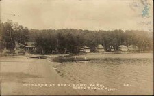 EASTERN ILLUSTRATING EI RPPC North Turner Maine ME Bear Pond Park Cottages picture