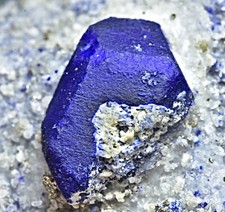 338 Gram Royal blue colour Terminated Unique Lazurite Crystal Specimen picture