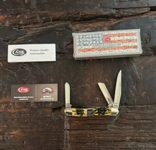 Case XX Cigar Band Olive Green Bone Peach Seed Jig Med Stockman (6318 SS) Knife picture