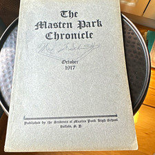 1917 Masten Park High School Chronicle Oct Issue Buffalo NY WWI  picture