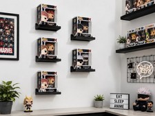 6 Funko Pop Box Wall Mount:  Black - Standard Box Size picture