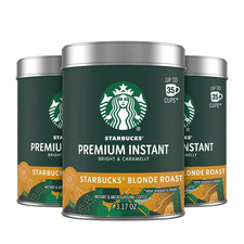 Starbucks Premium Instant Coffee Blonde Roast, 3 Tins 3.17 Ounces picture