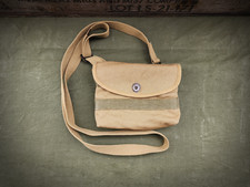US WW1 Canvas Shotgun Shell Ammunition Pouch Marked JT&L 1918 Holds 32 12 Gauge picture