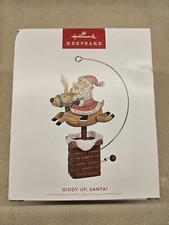 Hallmark Christmas Ornament 2022 GIDDY UP SANTA Sharon Visker Artist H52 picture