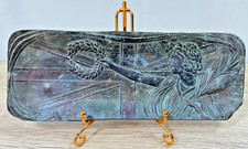Vintage Japanese Pressed Metal Plaque Britannia Union Jack British Memorabilia picture