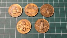 Expo '70 Osaka Pavilion Commemorative Medal, Vintage, As-Is, Collectible picture