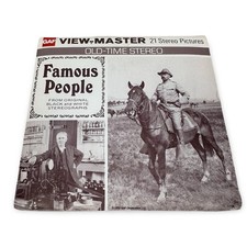Vintage 1975 GAF View-Master Famous People 3 Reel Set B 793 with Booklet picture