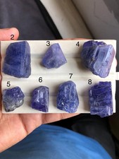 AAA Tanzanite Rough Gemstone: Natural Blue-Violet Crystal. Tz#2 picture