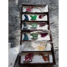 Hamilton Collection Rarest Gem 12 Elephants of the World 12 Piece Set W/ Display picture