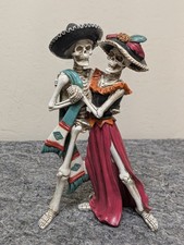 Ebros Day of the Dead Celebration Skeleton Couple Dancing Figurine 12