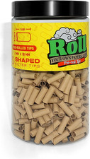 Natural Unbleached Pre-Rolled Filter Tips, Ø7Mm - Bottle of 500 Tips picture