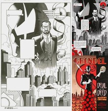 Matt Wagner Signed Grendel Devil by the Deed Master Edt Original Splash Page Art picture