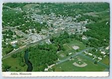 Aitkin Minnesota MN Postcard Aerial View Of Located Hunting And Fishing c1960s picture