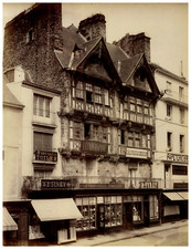 France, Saint Lo, La Maison Dieu Vintage Print, Albumen Print 27.5x21 picture