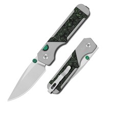 Kizer Militaw 315 Folding Pocket Knife M390 Blade Aluminum & FatCarbon Handle picture