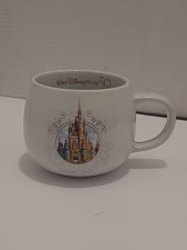 DISNEY WORLD 50th ANNIVERSARY CINDERELLA CASTLE IRIDESCENT MUG COFFEE CUP New picture
