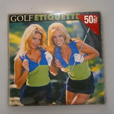 Sealed Vintage Golf Etiquette Pin Up Calendar 2003 Sexy Women Models Underwear picture