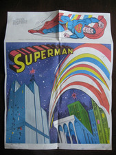 VINTAGE SUPERMAN 3D POSTER FROM 1978 CAME IN POST AND HONEYCOMB CEREAL BOXES picture