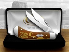 Case XX YELLOWHORSE Early Morning Singer Chestnut Bone ##3 /500 Saddlehorn Knife picture