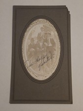 Antique c1910s The Happy Quartet RPPC 4 Men Original Photo Postcard Folder picture