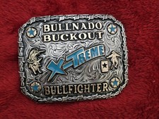X~Treme Bullnado RODEO CHAMPION Bullfighting TROPHY BUCKLE☆☆299 picture
