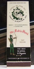 Rare Vintage Matchbook Cover R3 Thompsonville Connecticut Robin Hood Laurel Mtn picture