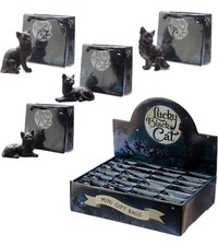 1 X Random LUCKY BLACK CAT FIGURE With Gift Bag. Mother's Day. Birthday.  picture