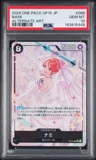 2026 ONE PIECE JAPANESE OP15-ADVENTURE ON KAMI'S ISLAND #086 NAMI PSA 10 picture