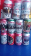 Budweiser Christmas Beer Can Collection 2020-2025 11 Empty Bottom Opened Cans  picture