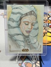 2026 Topps Star Wars Galaxy Sketch Gold Foil Ahsoka Tano by Tomoko Taniguchi picture