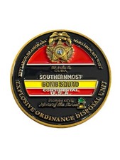 Monroe County Sheriffs Office (FL) Bomb Squad Challenge Coin 2” Key Largo FL 3A picture