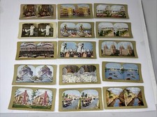 15 Antique Stereoview Cards Lithographs Mixed Views Unbranded picture
