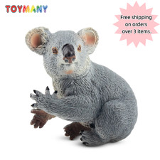 Toymany Simulation Seated Female Koala Wildlife Animal Model Toy Mini Figures picture