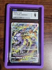 2023 POKÉMON CROWN ZENITH #GG44 MEWTWO VSTAR CGC 9 picture