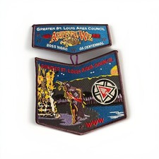 Shawnee 2015 NOAC Flap Set Greater St. Louis Area Mo BSA Patch set picture