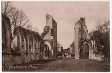Antique Postcard Glastonbury Abbey Ruins Somerset Frith Lithograph picture