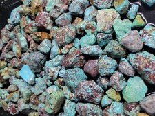 RARE Natural Bisbee Arizona Turquoise Rough Nuggets Quarter Pound picture