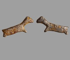 Ancient Near Eastern Silver Zoomorphic Votive Figure Ram or Goat  Authentic picture