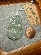 Unique Natural Nephrite Hetian Jade Pendant Hand-Carved Horse picture