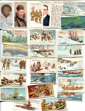1915 JOHN PLAYER LTD. POLAR EXPLORATION 25 DIFFERENT TOBACCO CARD SET picture