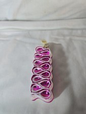 Christopher Radko 2001 Pink Ribbon Candy Delight Christmas Ornament Rare picture